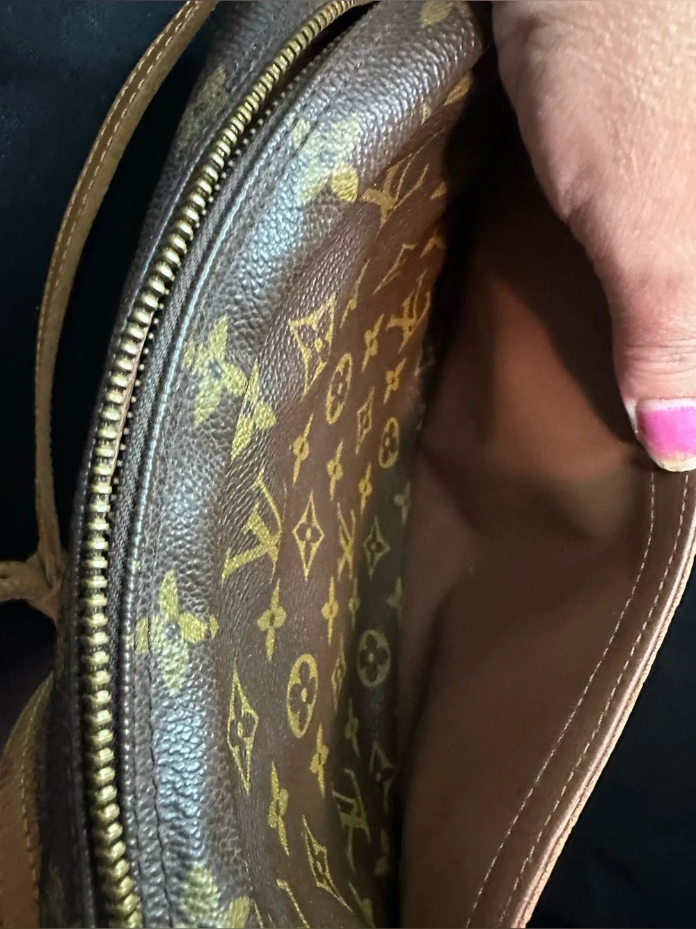 Louis Vuitton Jeune Fille MM crossbody bag Vintage w/ COA
